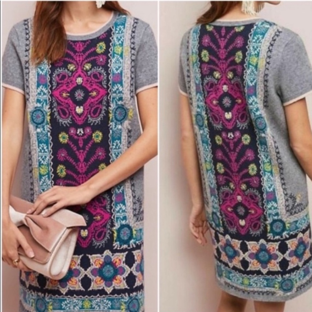 Anthropologie Akemi + Kim Kaleidoscope Sweater Dress Size XSP